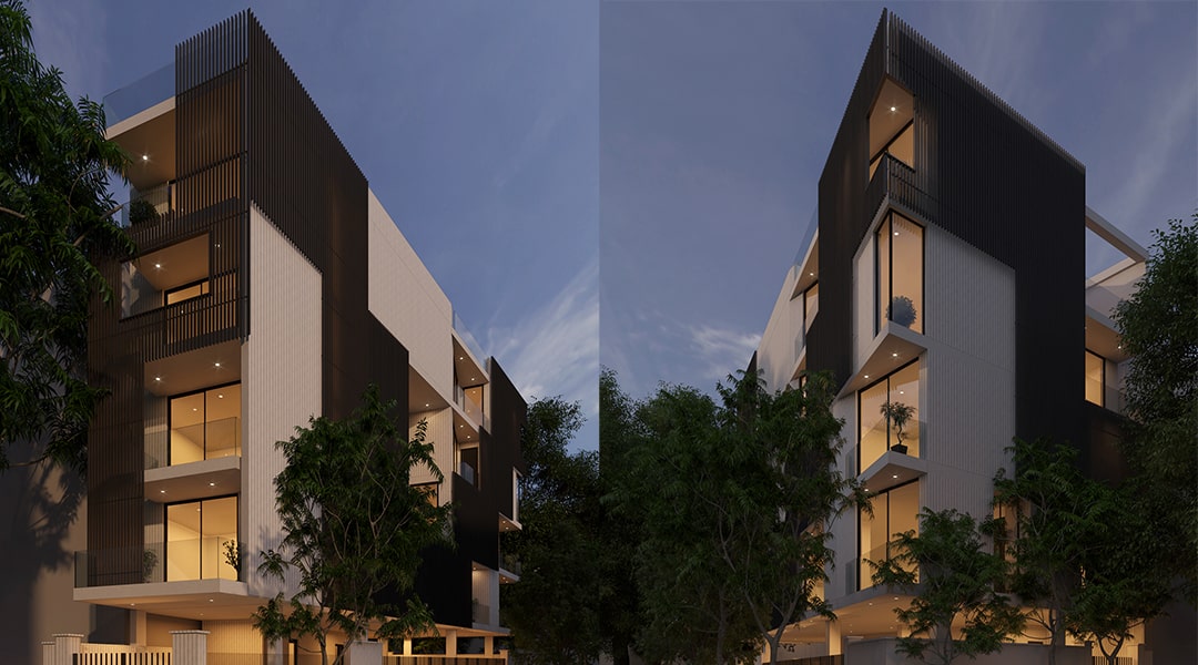 Front & Rear Elevation view