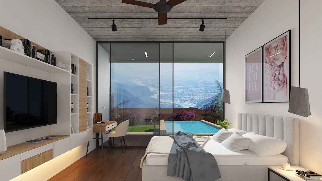 3-d view of bedroom